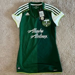 NWT Portland Timbers official MLS Adidas Womens jersey size small